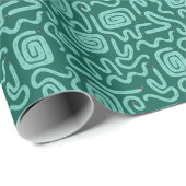 Green Snake Pattern Geschenkpapier (Rolleneckpunkt)