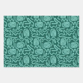 Green Snake Pattern Geschenkpapier Set (Vorderseite 2)