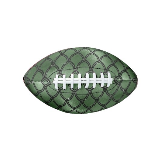 Green Snake Serpent Reptile Pattern Football (Vorderseite)