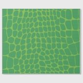 Green Snake Skin Geschenkpapier (Flach)