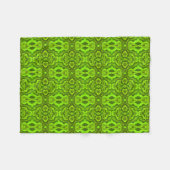 Green Snake Skin Texture Fleece Blanket (Vorderseite (Horizontal))