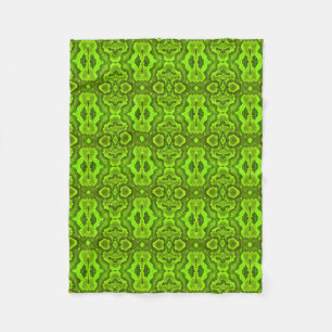 Green Snake Skin Texture Fleece Blanket