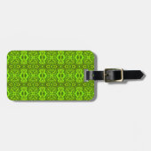 Green Snake Texture Luggage Tag Gepäckanhänger (Vorderseite horizontal)