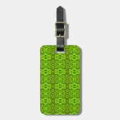 Green Snake Texture Luggage Tag Gepäckanhänger (Vorderseite vertikal)