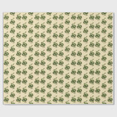 Green Snake Wrapping Paper Geschenkpapier (Flach)