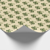 Green Snake Wrapping Paper Geschenkpapier (Ecke)