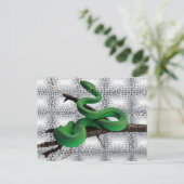 GREEN SNAKES POSTKARTE (Stehend Vorderseite)
