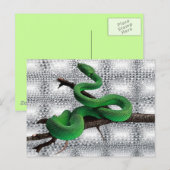 GREEN SNAKES POSTKARTE (Vorne/Hinten)