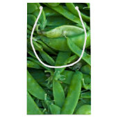 Green Snap Peas Kleine Geschenktüte (Rückseite)