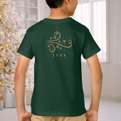 Green Snowflake Christmas Kids Shirt