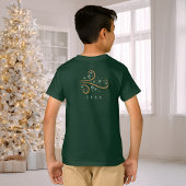 Green Snowflake Christmas Kids Shirt