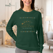 Green Snowflake Christmas Womens Shirt