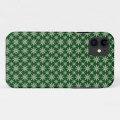 Green Snowflake iPhone Case (Rückseite (Horizontal))