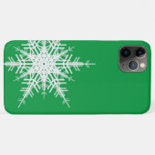 Green Snowflake iPhone Case (Rückseite (Horizontal))