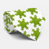 Green Snowflake Krawatte! Krawatte (Gerollt)