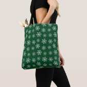 Green Snowflake Muster Tote Tasche (Von Nahem)