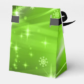 Green Snowflake Muster Weihnachtsgeschenk Box Geschenkschachtel (Rückseite)