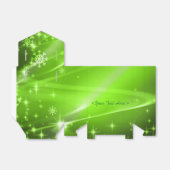 Green Snowflake Muster Weihnachtsgeschenk Box Geschenkschachtel (Ungefaltet)