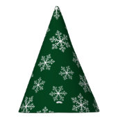 Green Snowflake Party Hats Partyhütchen (Rechts)