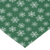 Green Snowflake Tableclout Tischdecke (Schrägansicht)