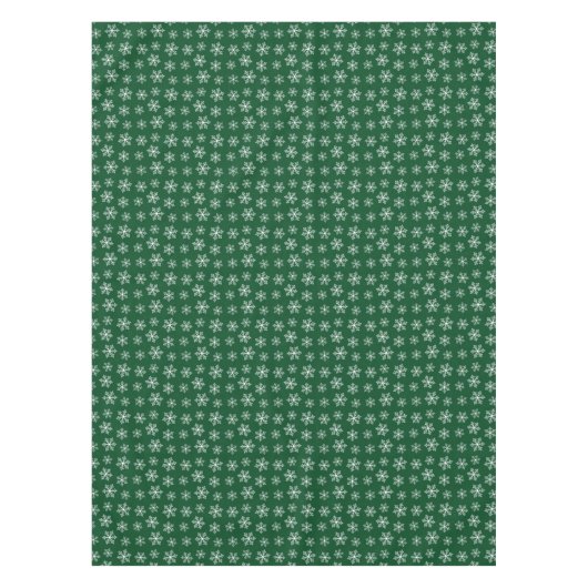 Green Snowflake Tableclout Tischdecke (Vorderseite)