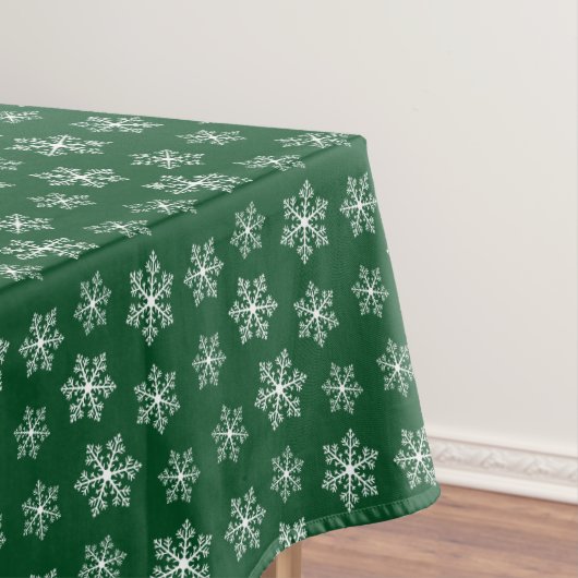 Green Snowflake Tableclout Tischdecke (Beispiel)