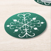 Green Snowflake Untersetzer (Angewinkelt)