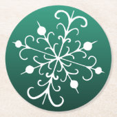Green Snowflake Untersetzer (Vorderseite)