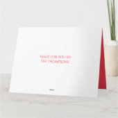 Green Snowflake Weihnachts Foto Card 1 Foto Karte (Rückseite)