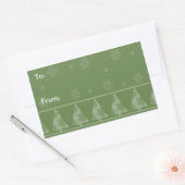 Green Snowflake Weihnachtsbaum Stickers (Umschlag)