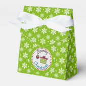 Green Snowflake Weihnachtsgeschenk Geschenkbox Geschenkschachtel (Vorderseite)