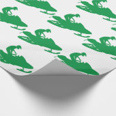 Green Snowmobile Geschenkpapier (Ecke)