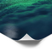 Green Snowy Christmas Tree Poster (Ecke)