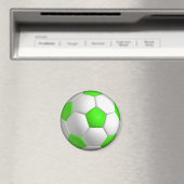 Green Soccer Ball Magnet (In Situ (Geschirrspüler))