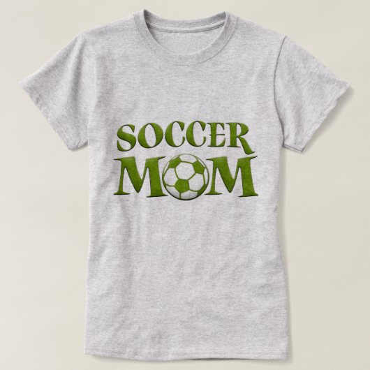 Green Soccer Mama T - Shirt (Design vorne)