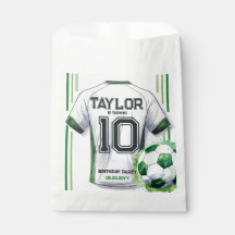 Green Soccer Sports Boy Jersey Kindergeburtstag Pa