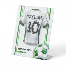 Green Soccer Sports Boy Jersey Kindergeburtstag Pa