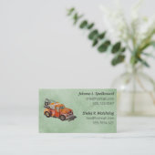 Green Social introduction calling card-wrecker Visitenkarte (Stehend Vorderseite)