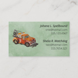 Green Social introduction calling card-wrecker Visitenkarte