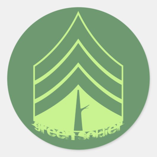 Green Soldier Sticker (Vorderseite)