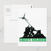 Green Soldier Windmill Postkarte (Vorne/Hinten)