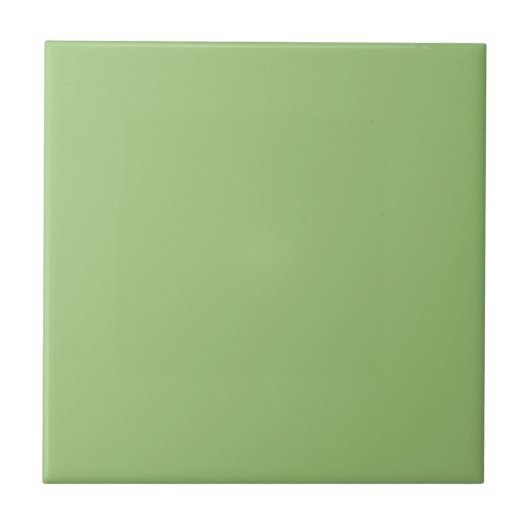 Green Solid Color Tile Fliese (Vorderseite)