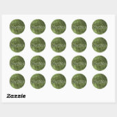 Green Sophie Runder Aufkleber (Blatt)