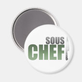 Green Sous Koch Magnet (Vorderseite/Rückseite)