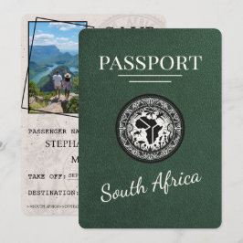 Green South Africa Passport Save The Date
