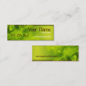 GREEN SPACE Skinny Profil Mini Visitenkarte (Vorne/Hinten)