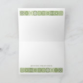 GREEN SPANISH TILES DANKE KARTE (Innenseite)