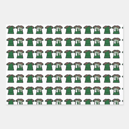 Green Spark Dancer Geschenkpapier Set (Vorderseite 3)