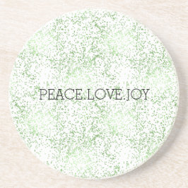 Green Sparkle Dots Gold Glitz Getränkeuntersetzer