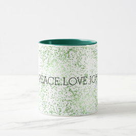 Green Sparkle Dots Gold Glitz Tasse